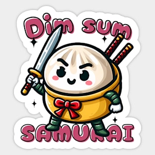 Kawaii Dim Sum Warrior Sticker